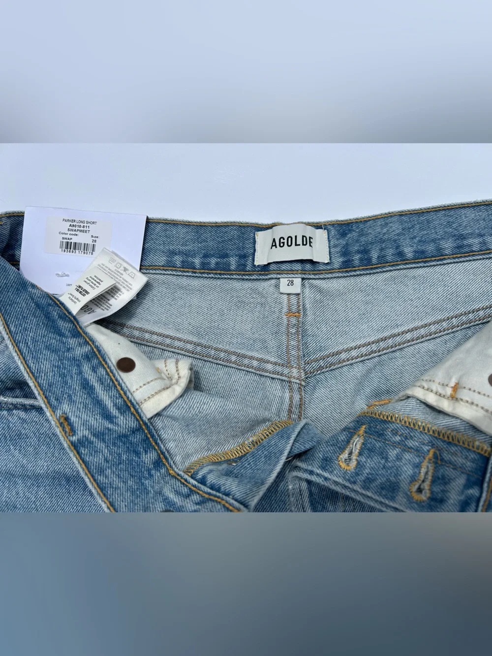 NWT🌷AGOLDE Parker Denim Long Shorts